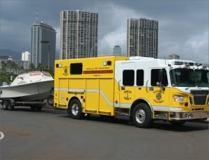 Search and rescue truck and boat